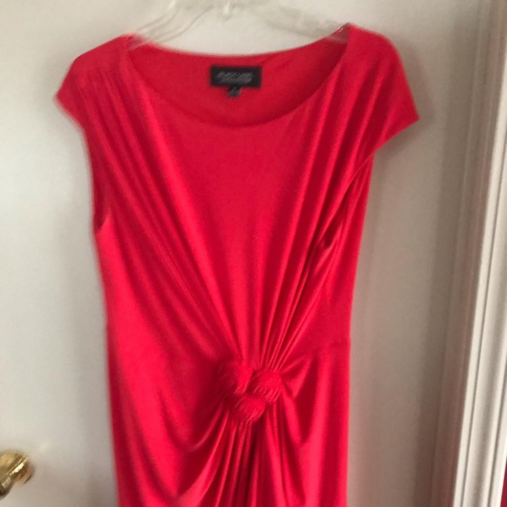 Black Label by Evan Picone coral dress